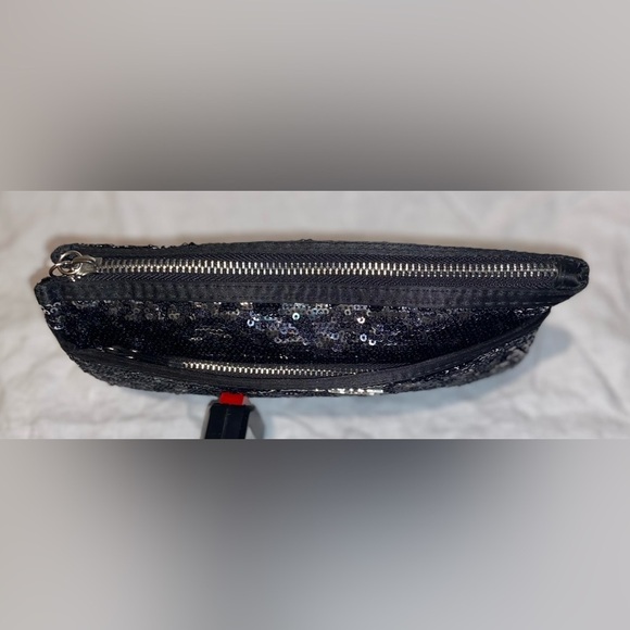 Women’s Victoria's Secret Black Sequin Clutch Bag Limited Edition - Picture 3 of 14